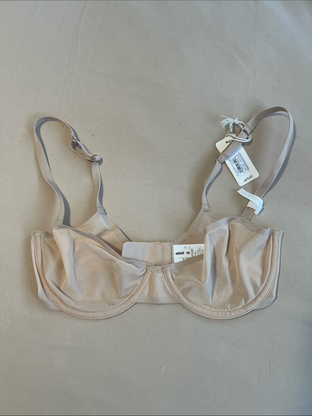 NWT Aerie Smoothez Balconette Underwire Bra Nude |